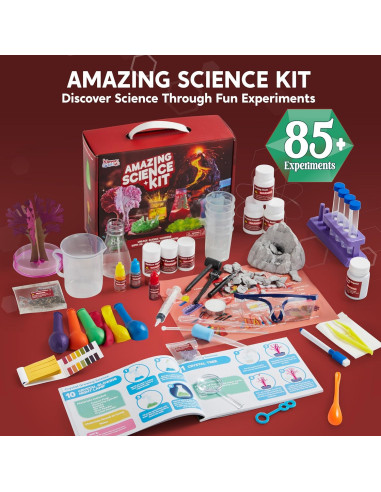 Kits de Ciencia Asombrosos JOYIN - 85 Experimentos STEM para Niños