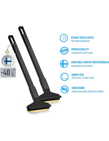 Raspador de Hielo Murska de Latón con Mango Largo - 2 Paquete