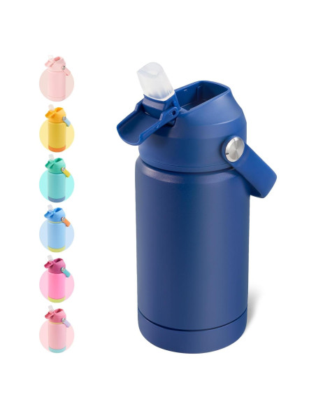 Botella de Agua Aislada Kerilyn 12oz Acero Inoxidable Azul