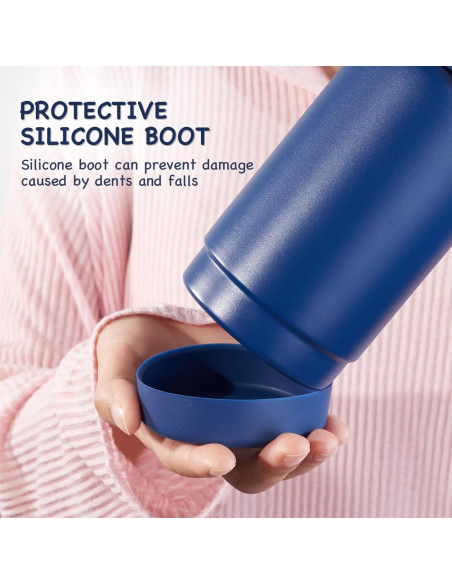 Botella de Agua Aislada Kerilyn 12oz Acero Inoxidable Azul