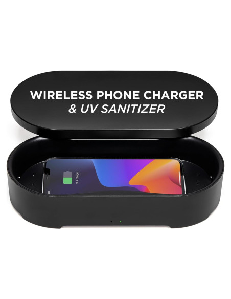 Caja Desinfectante UV-C y Cargador Inalámbrico Lexon OBLIO