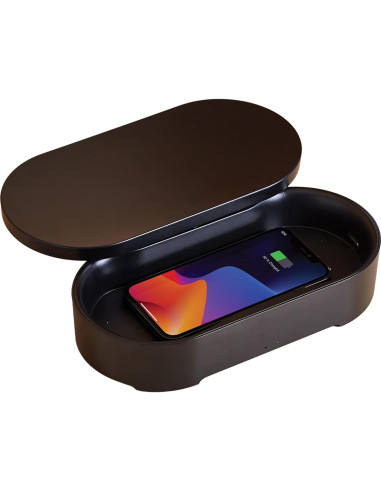 Caja Desinfectante UV-C y Cargador Inalámbrico Lexon OBLIO