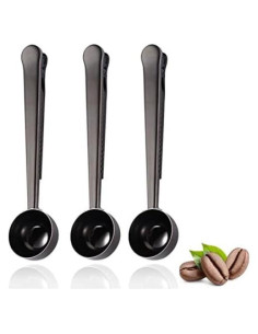 Cucharada Medidora de Café JADA Acero Inoxidable con Clip 1 Unidad