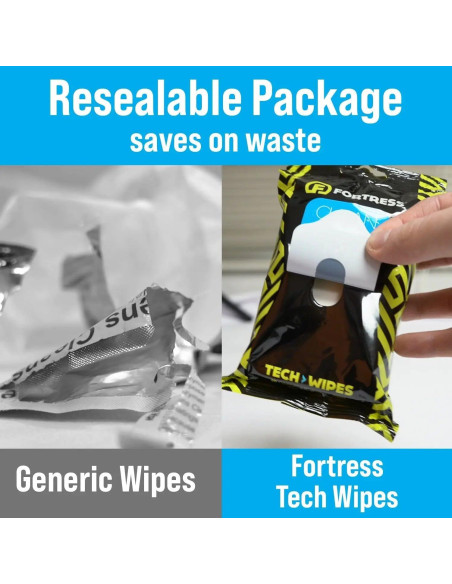 Toallitas de Limpieza Fortress para Electrónicos - Paquete de 3