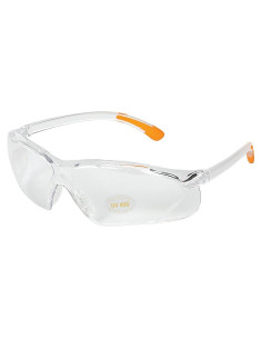 Gafas de Tiro Allen Company Factor, Lente Claro, Marco Claro/Naranja