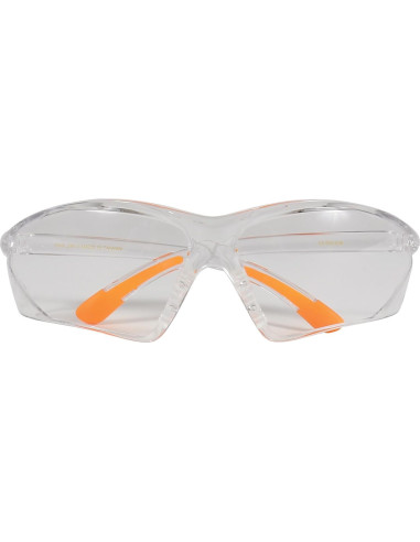 Gafas de Tiro Allen Company Factor, Lente Claro, Marco Claro/Naranja