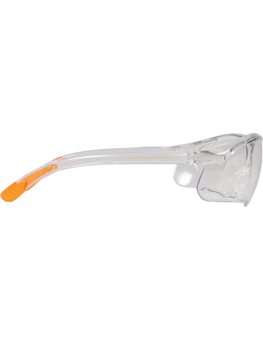 Gafas de Tiro Allen Company Factor, Lente Claro, Marco Claro/Naranja
