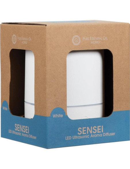 Difusor de Aroma Ultrasónico LED Pure Essential 150ml Blanco