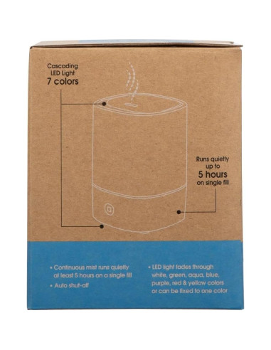 Difusor de Aroma Ultrasónico LED Pure Essential 150ml Blanco