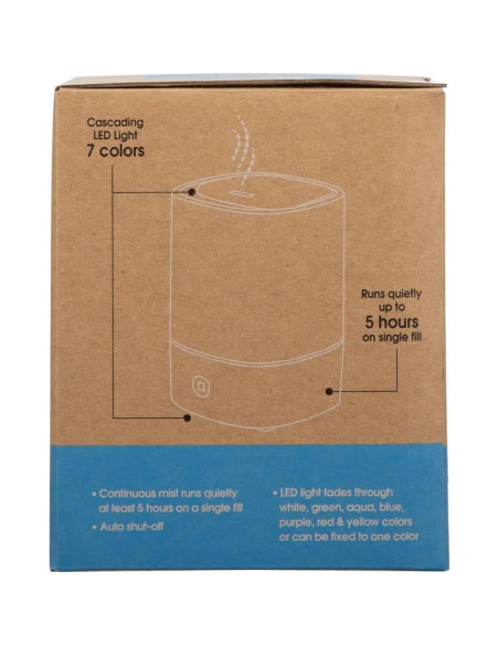 Difusor de Aroma Ultrasónico LED Pure Essential 150ml Blanco