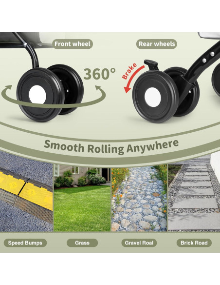 Carrito Doble para Mascotas ENVTEK Negro 2 en 1 Plegable