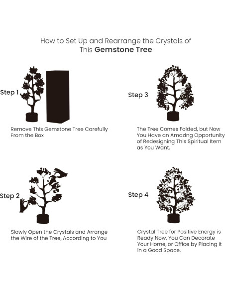 Árbol de Dinero de Amatista PYOR - Decoración Espiritual 26 cm