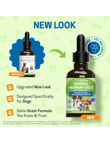 Suplemento Herbal Adrenal Harmony Gold Pet Wellbeing 59 ml