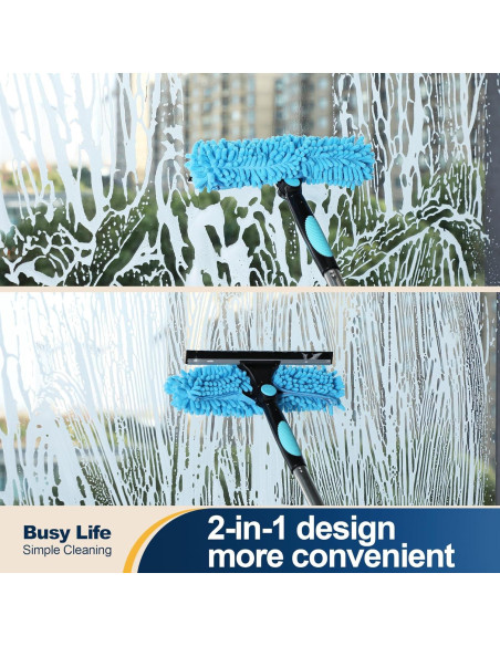 Limpiaparabrisas y Raspador 2-en-1 Yocada 165 cm Ajustable