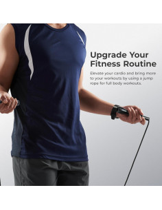 Cuerda de Salto Ajustable Sunny Health & Fitness - PVC Duradera 2