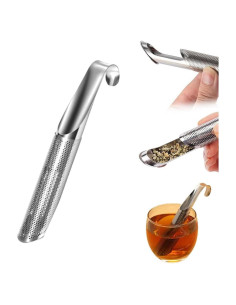Infusor de Té VLZLQ de Acero Inoxidable con Gancho 14.5 cm