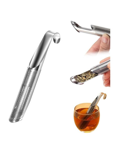 Infusor de Té VLZLQ de Acero Inoxidable con Gancho 14.5 cm