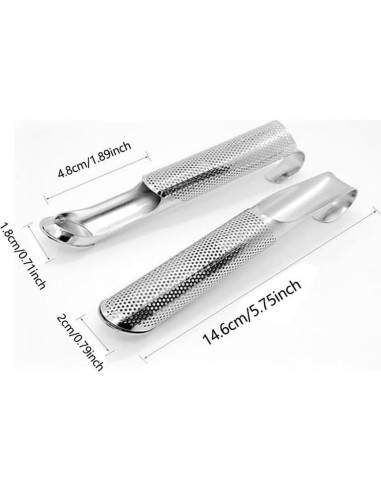 Infusor de Té VLZLQ de Acero Inoxidable con Gancho 14.5 cm
