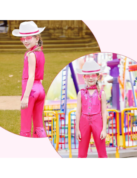 Disfraz de Vaquera para Niñas Rosa Intenso 3-12 años