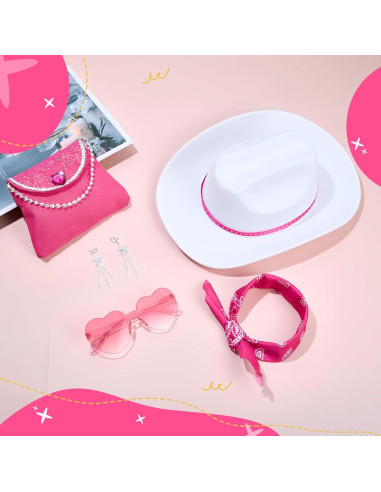 Disfraz de Vaquera para Niñas Rosa Intenso 3-12 años