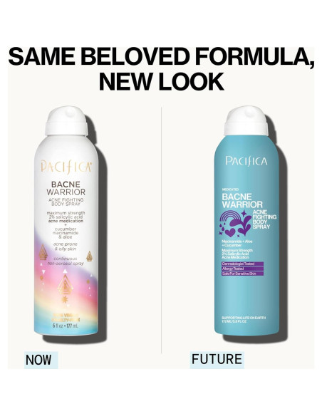 Spray Corporal Aclarador Bacne Pacifica - 2% Ácido Salicílico