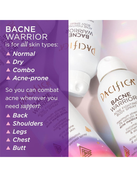 Spray Corporal Aclarador Bacne Pacifica - 2% Ácido Salicílico