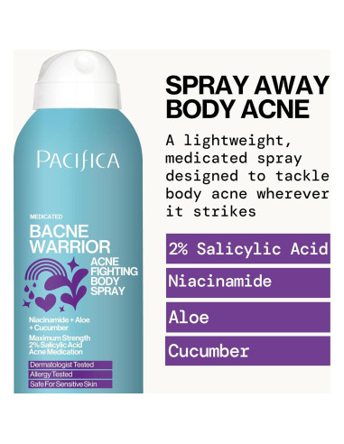 Spray Corporal Aclarador Bacne Pacifica - 2% Ácido Salicílico