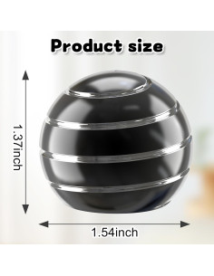 Juguete Cinético Antiestrés Kryfa para Escritorio Negro 3.99 cm 2