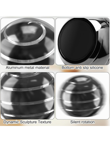 Juguete Cinético Antiestrés Kryfa para Escritorio Negro 3.99 cm