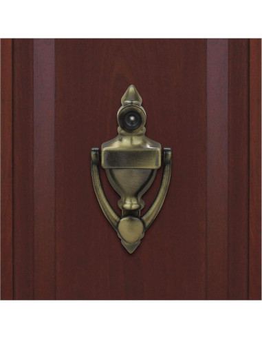 Tirador de Puerta con Visor Nuk3y 10.16 cm Latón Antiguo