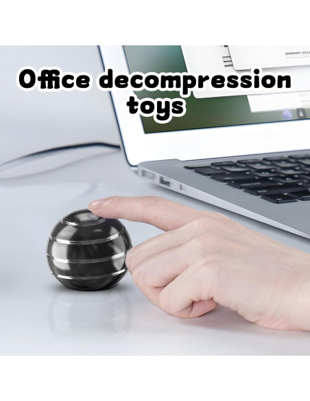 Juguete Cinético Antiestrés Kryfa para Escritorio Negro 3.99 cm