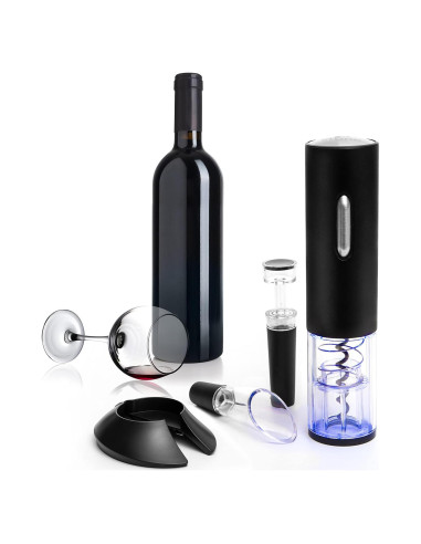 Juego de Abridor de Vino Eléctrico Moss & Stone con Accesorios