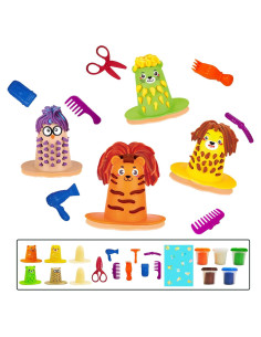 Juego de Plastilina de Peluquería GOVOY 20 Piezas Animales
