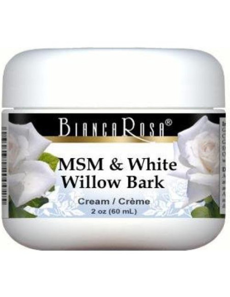 Crema Bianca Rosa de MSM y Corteza de Sauce Blanco 100 g