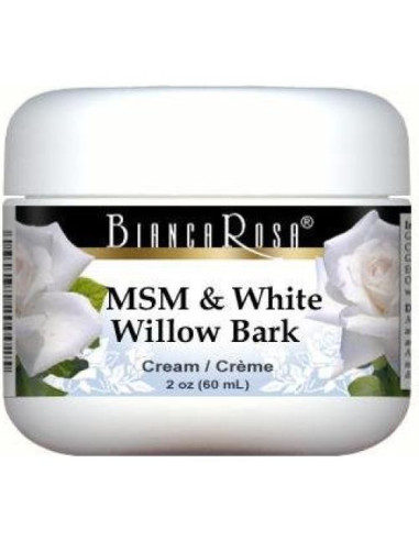 Crema Bianca Rosa de MSM y Corteza de Sauce Blanco 100 g