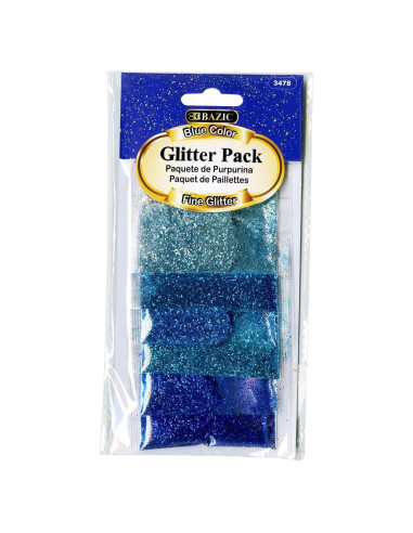 Polvo Brillante BAZIC 18g Color Negro para Manualidades