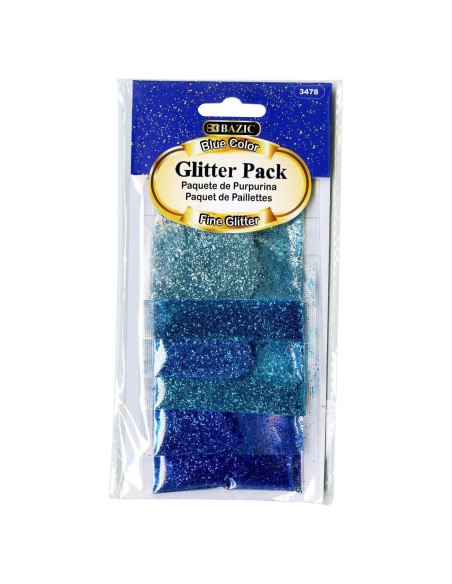 Polvo Brillante BAZIC 18g Color Negro para Manualidades