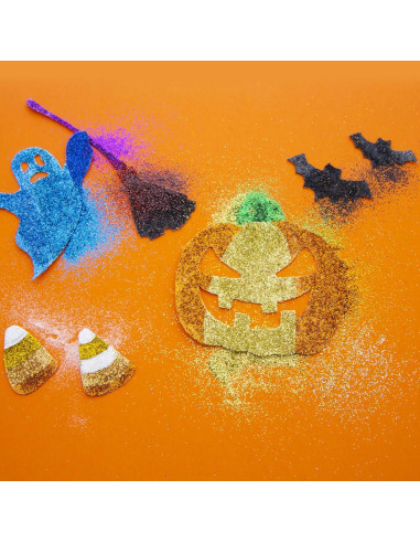 Polvo Brillante BAZIC 18g Color Negro para Manualidades