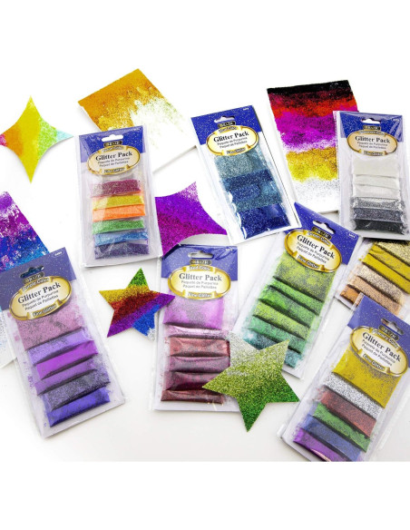 Polvo Brillante BAZIC 18g Color Negro para Manualidades