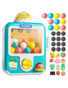 Máquina expendedora Skirfy Mini Juguetes 12 borradores Azul