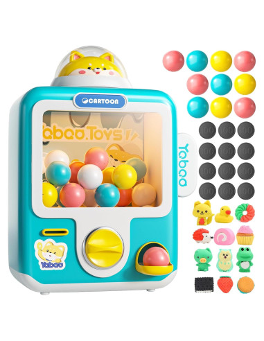 Máquina expendedora Skirfy Mini Juguetes 12 borradores Azul