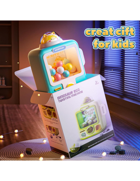 Máquina expendedora Skirfy Mini Juguetes 12 borradores Azul