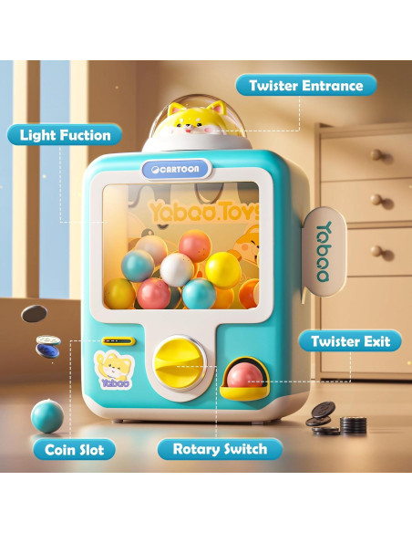 Máquina expendedora Skirfy Mini Juguetes 12 borradores Azul