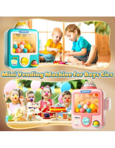 Máquina expendedora Skirfy Mini Juguetes 12 borradores Azul