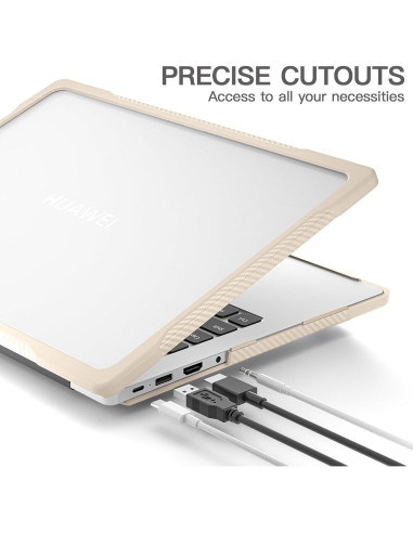 Funda Dura Huawei MateBook D14 2023 MDF-16 Caqui Resistente