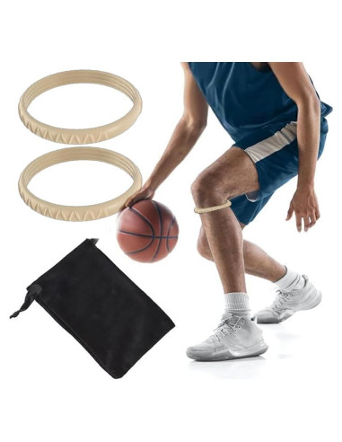 Soporte de Tendón Patelar Ovnshery - Faja Rodilla Beige (2 Pzs)