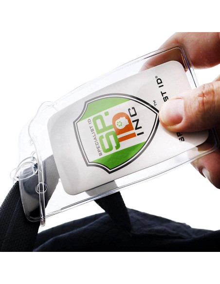 Etiquetas de Equipaje Transparentes Specialist ID - Paquete de 5