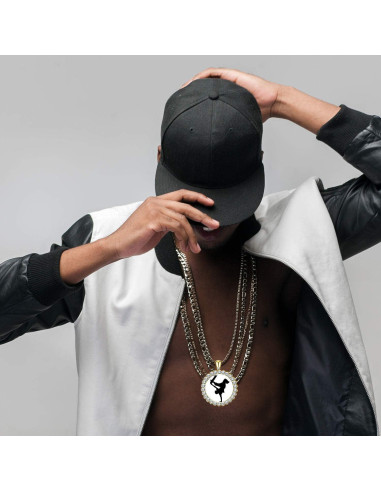 Bandejas de Colgante Hicarer 32 Piezas 25 mm Oro Rhinestone