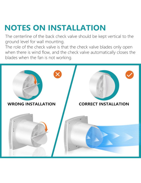 Ventilador de Escape HG Power 6" para Baño y Cocina 25W