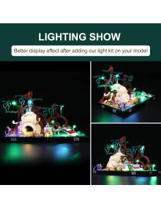 Kit de Luz LED para Diorama Lego Star Wars 75330 Dagobah 2